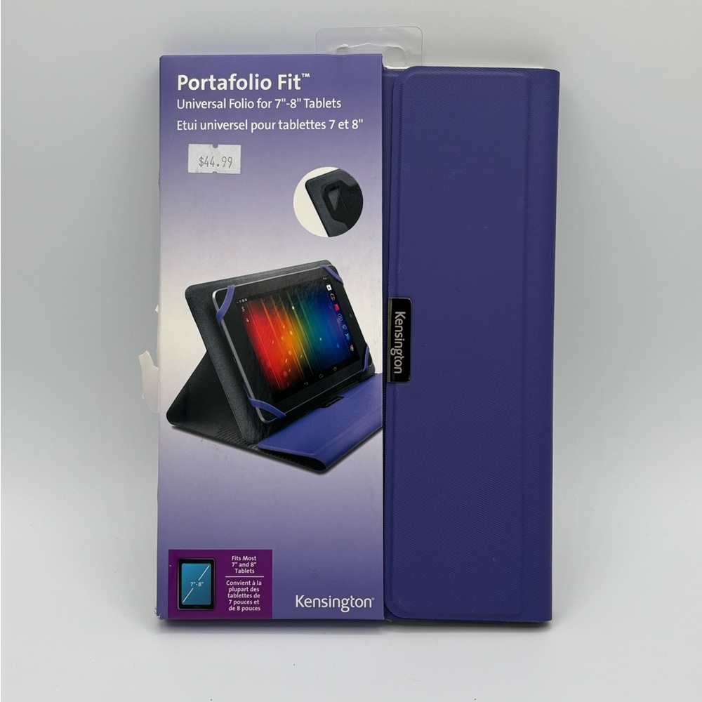 Kensington universal tablet case. 7 to 8 inch tablets. Purple.